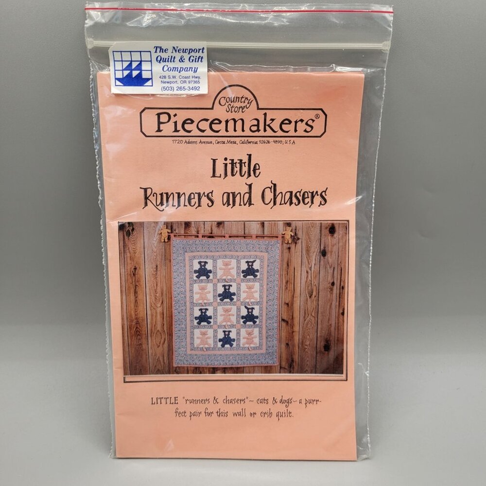 Country Store Piecemakers Little Runners and Chasers Cats and Dogs Quilt Pattern